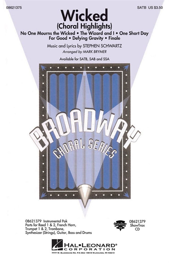 Wicked (Choral Highlights) (SATB)